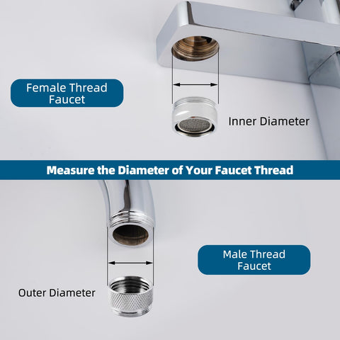Hibbent removable aerator key closeup illustrates tool-free aerator removal