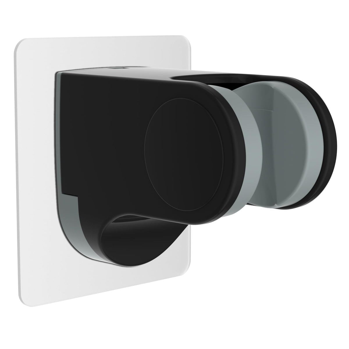 hibbent shower head holder adhesive mount on tile offers secure setup.