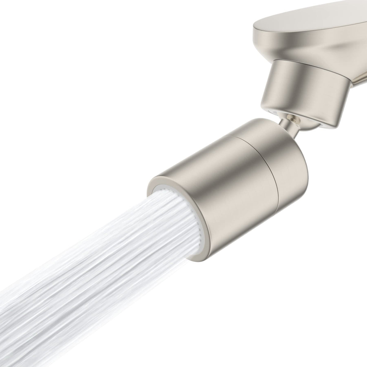 Hibbent soft bubble stream aerator for kitchen sinks, reduces splash with steady flow.