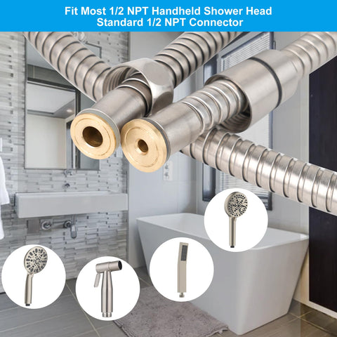 Hibbent stainless steel hose demonstrates corrosion resistance for daily showers.