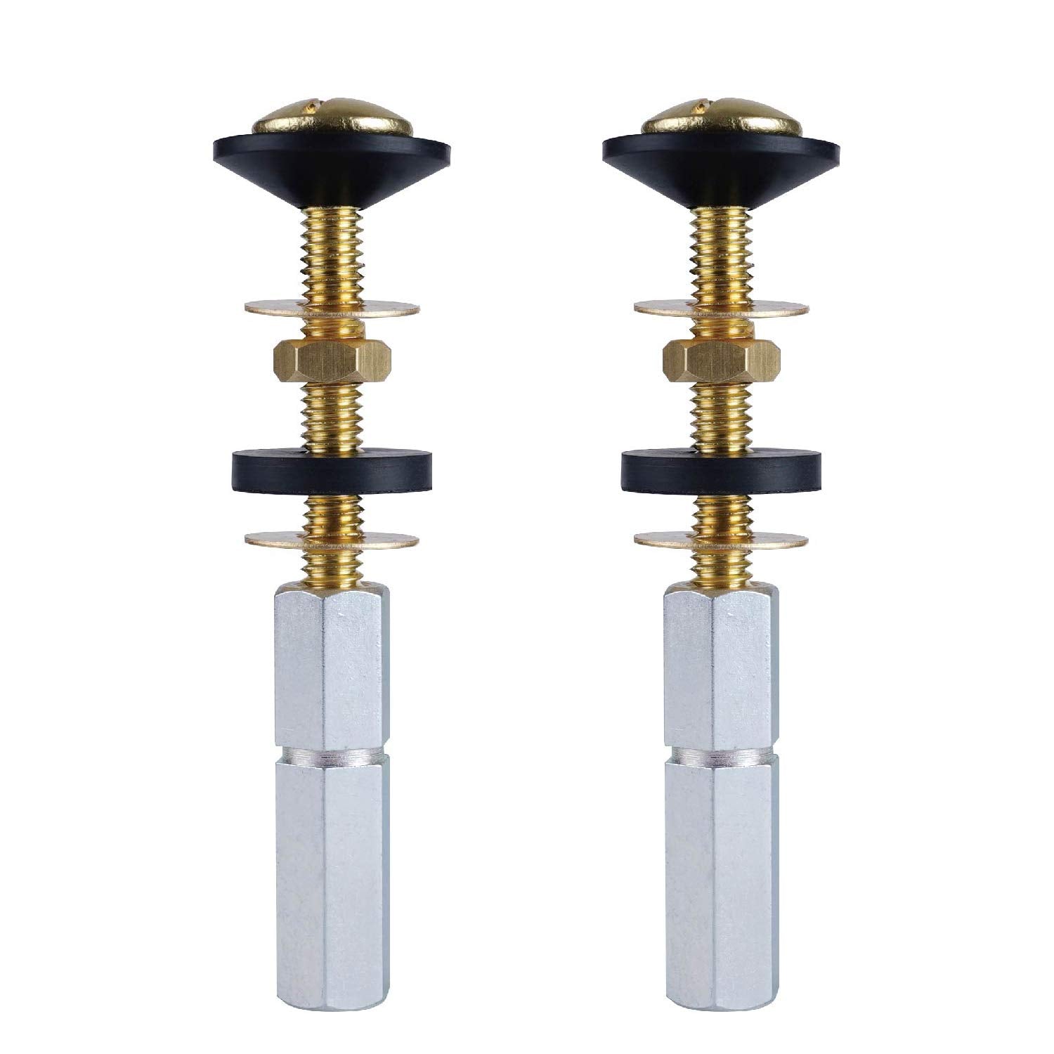 Hibbent tank-to-bowl bolt kit 2-pack for secure, leak-free toilet installs.