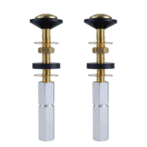 Hibbent tank-to-bowl bolt kit 2-pack for secure, leak-free toilet installs.