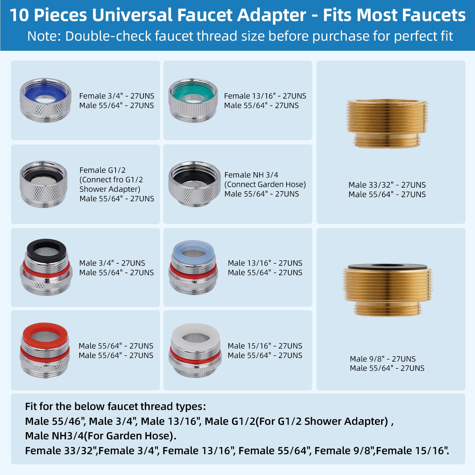 Hibbent three-way faucet diverter enabling flexible water routing