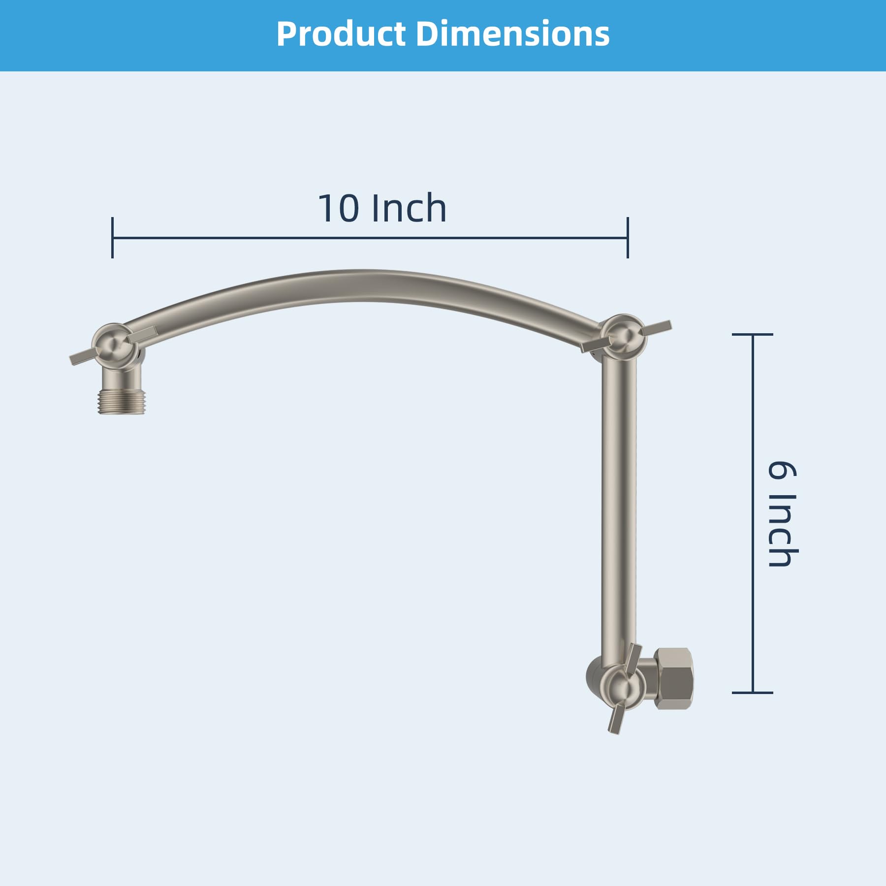 Hibbent two-foot movement expands height and angle options.