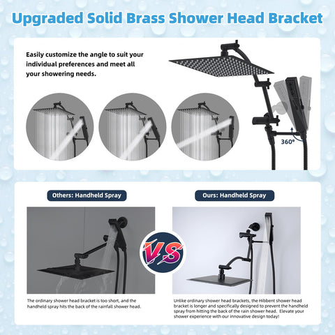 Hibbent upgraded handheld 4-spray wand for versatile cleansing options.