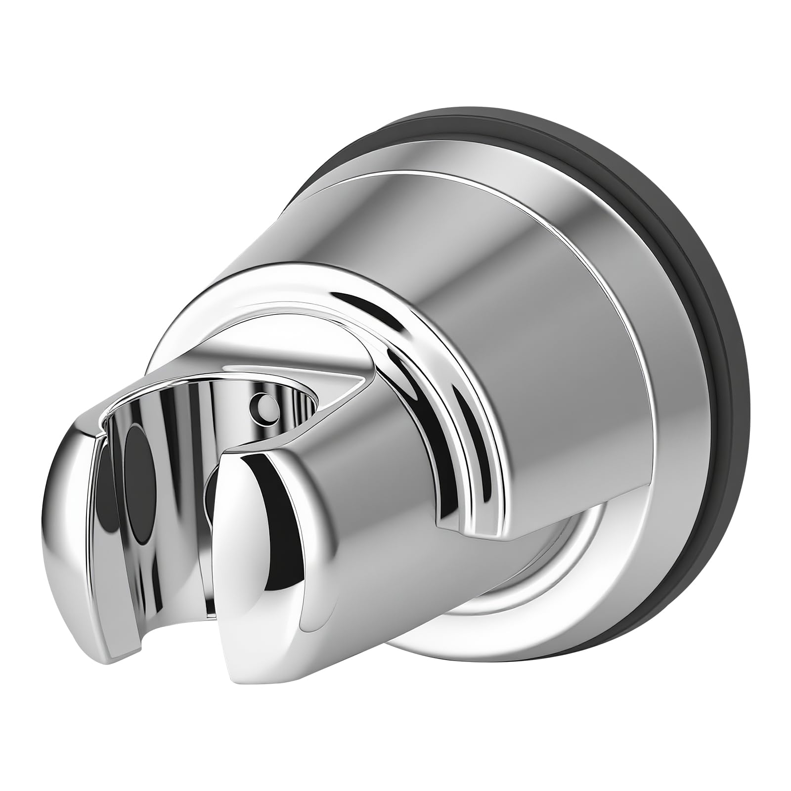 Hibbent vacuum suction cup shower head holder securing on glass for a stable setup