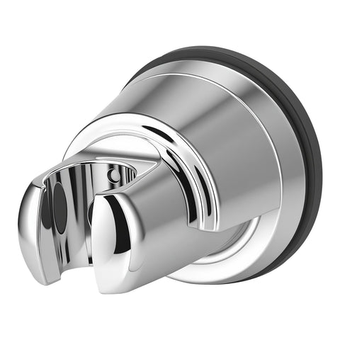 Hibbent vacuum suction cup shower head holder securing on glass for a stable setup