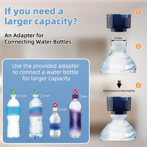 Hibbent water filling mode allows easy outdoors filling from containers.
