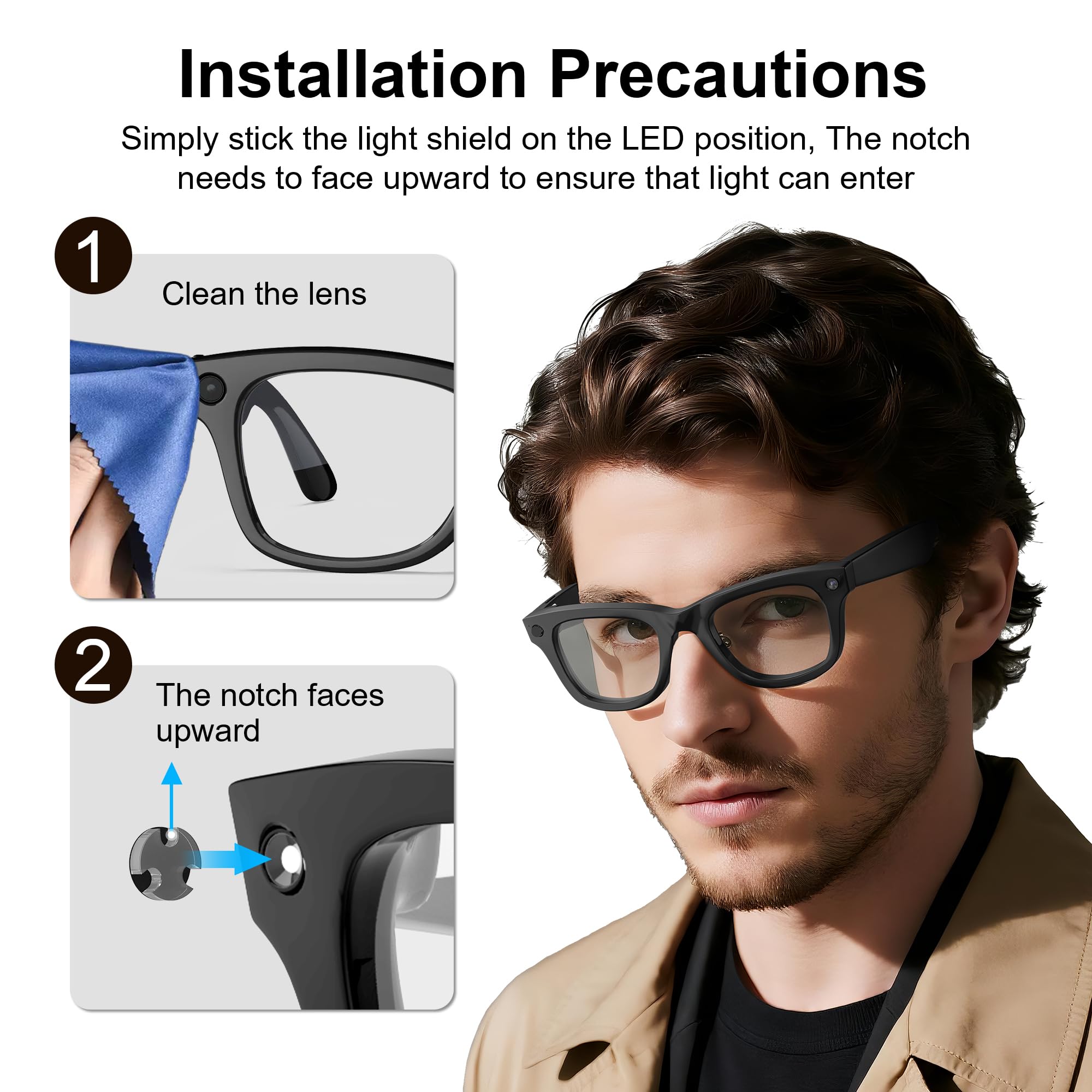 RCstyle HiBloks for Ray-Ban Meta Gen 2 LED cover maintains discreet appearance.