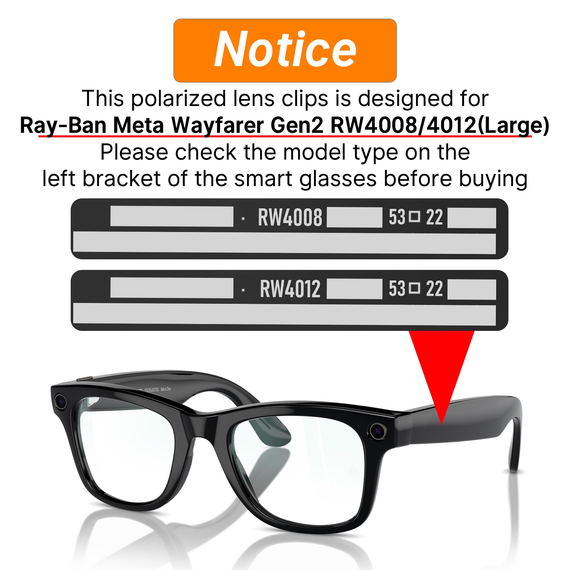 HiBloks polarized clip for Ray-Ban Wayfarer Gen 2 in blue cuts strong light while driving.