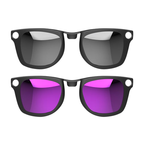 HiBloks Ray-Ban Meta Wayfarer clip in silver reduces glare for daytime driving.