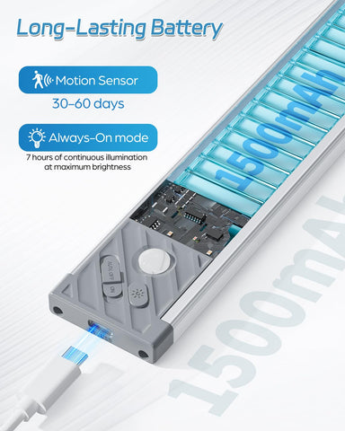 HIBOITEC always-on mode display demonstrates continuous lighting for reading or tasks.