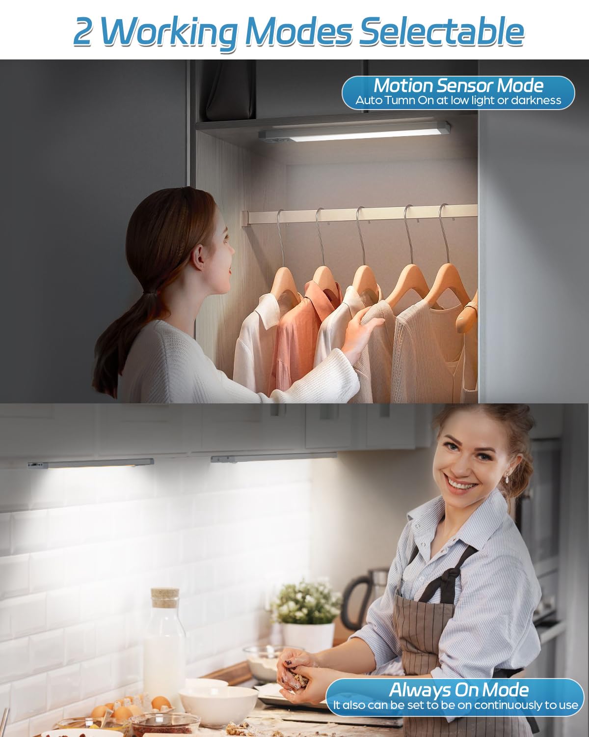 HIBOITEC motion sensor range up to 16.5 feet for convenient activation
