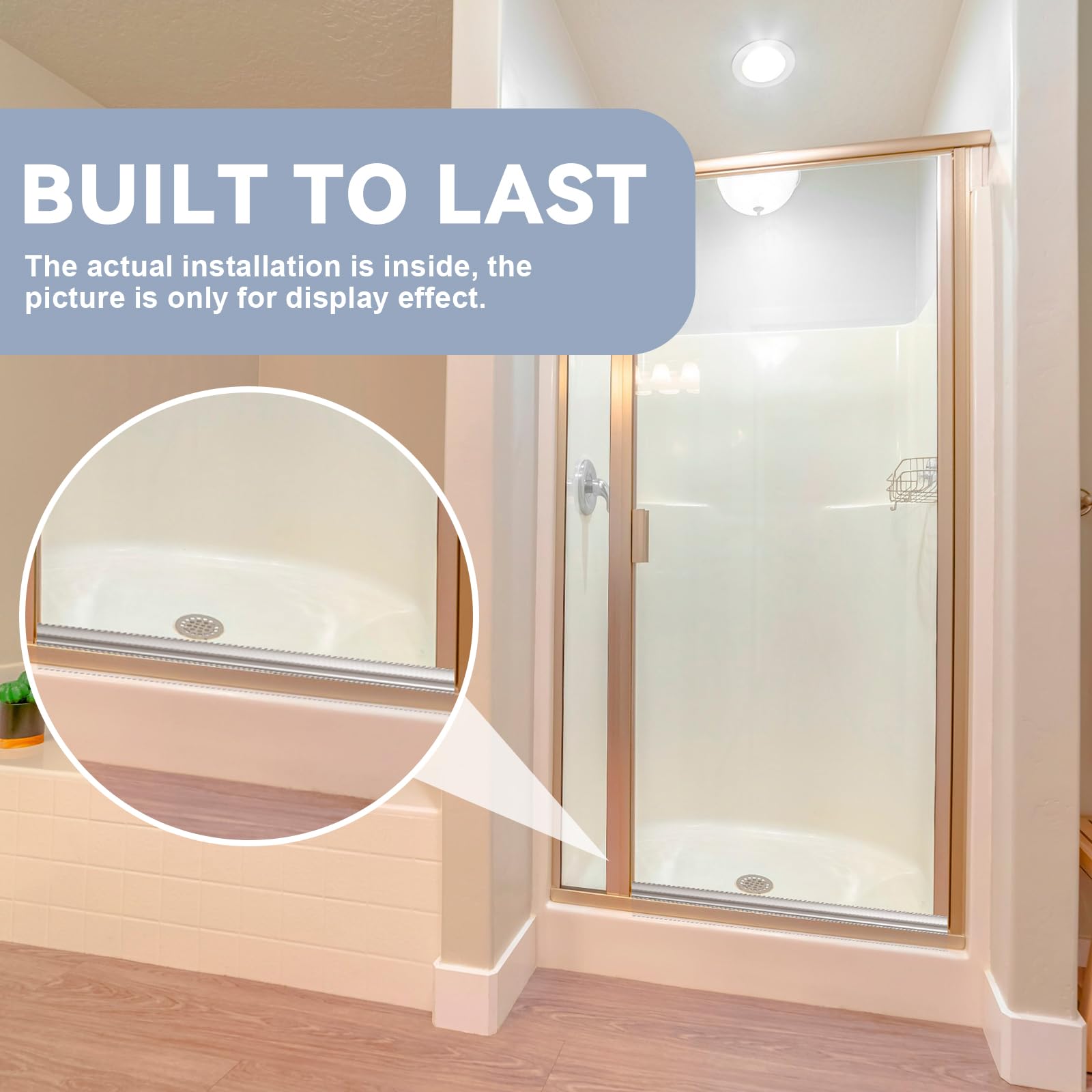Hicarer chrome framed kit enables easy replacement for framed swing doors.