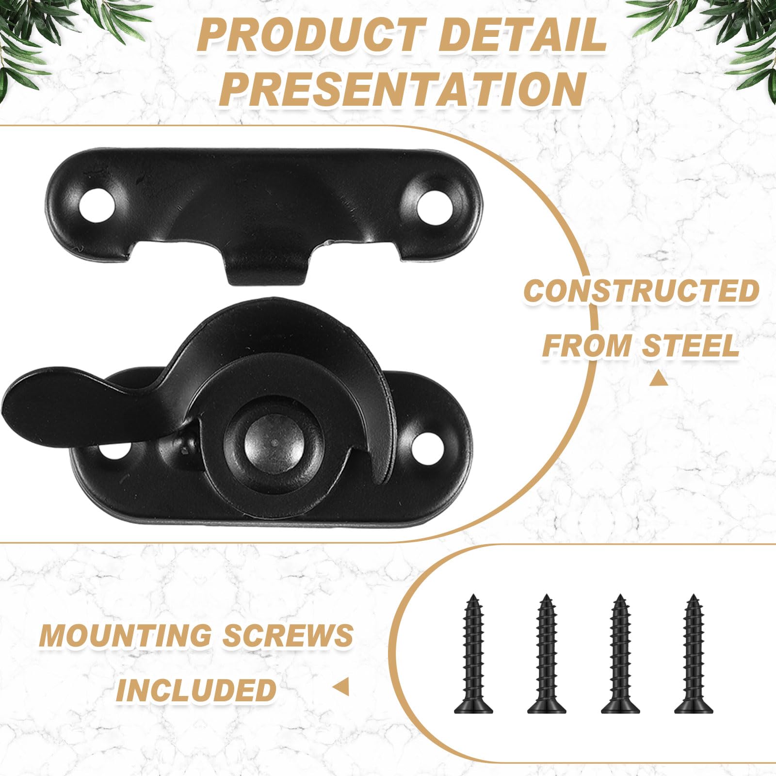 Includes 20 locks and screws for bulk replacement in multiple rooms.