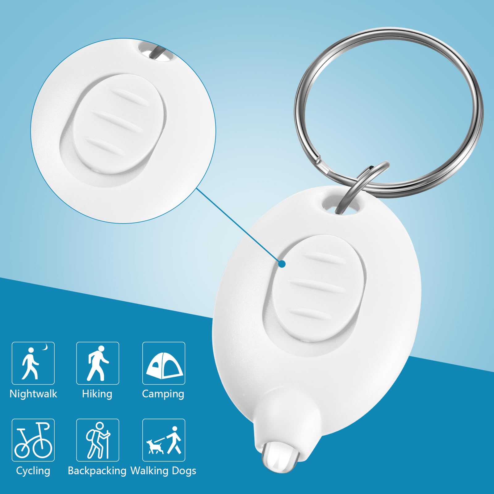 Hicarer nurse badge light clip enhances visibility on uniforms