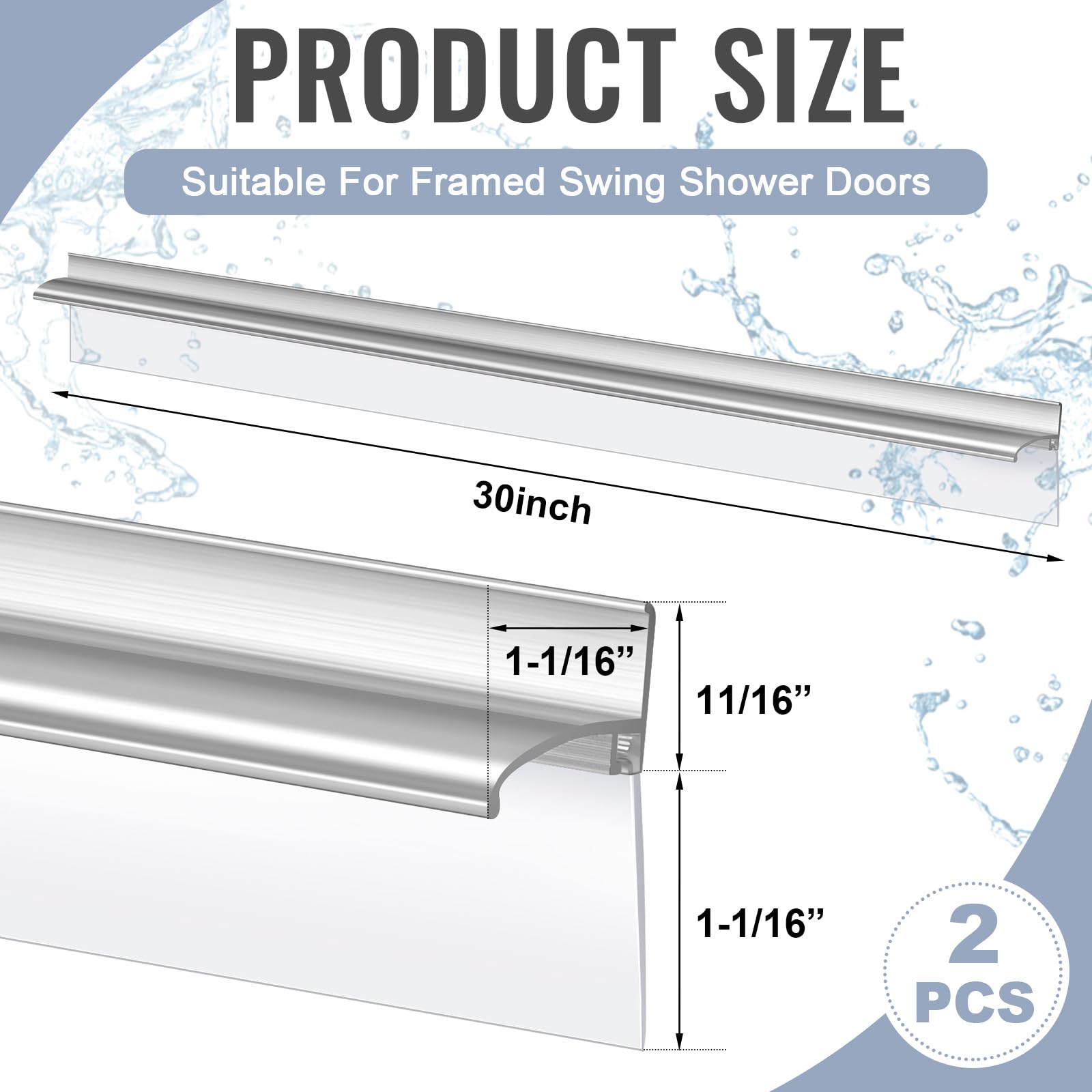 Hicarer bottom sweep vinyl for a tighter seal and smoother door movement.