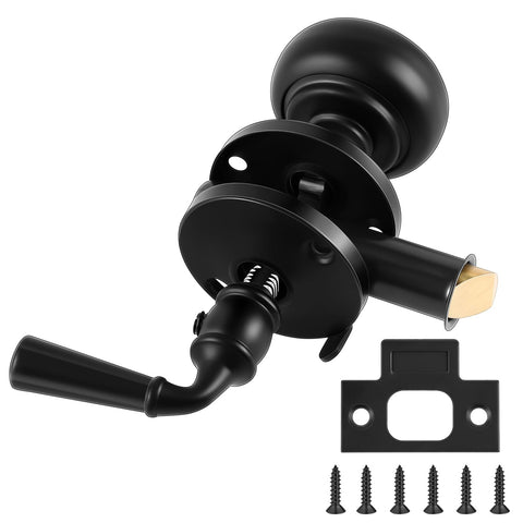 Hicarer solid brass storm door latch in black for durable operation.
