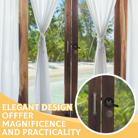 Hicarer storm door latch in use shows smooth operation.