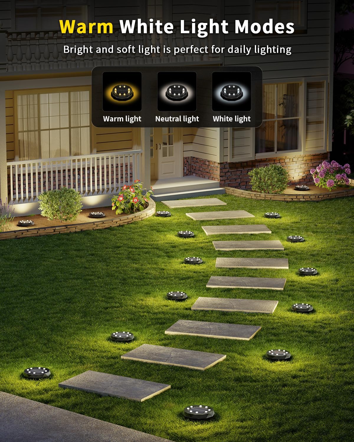 Hicotet focused beam eight LED lights provide wider coverage