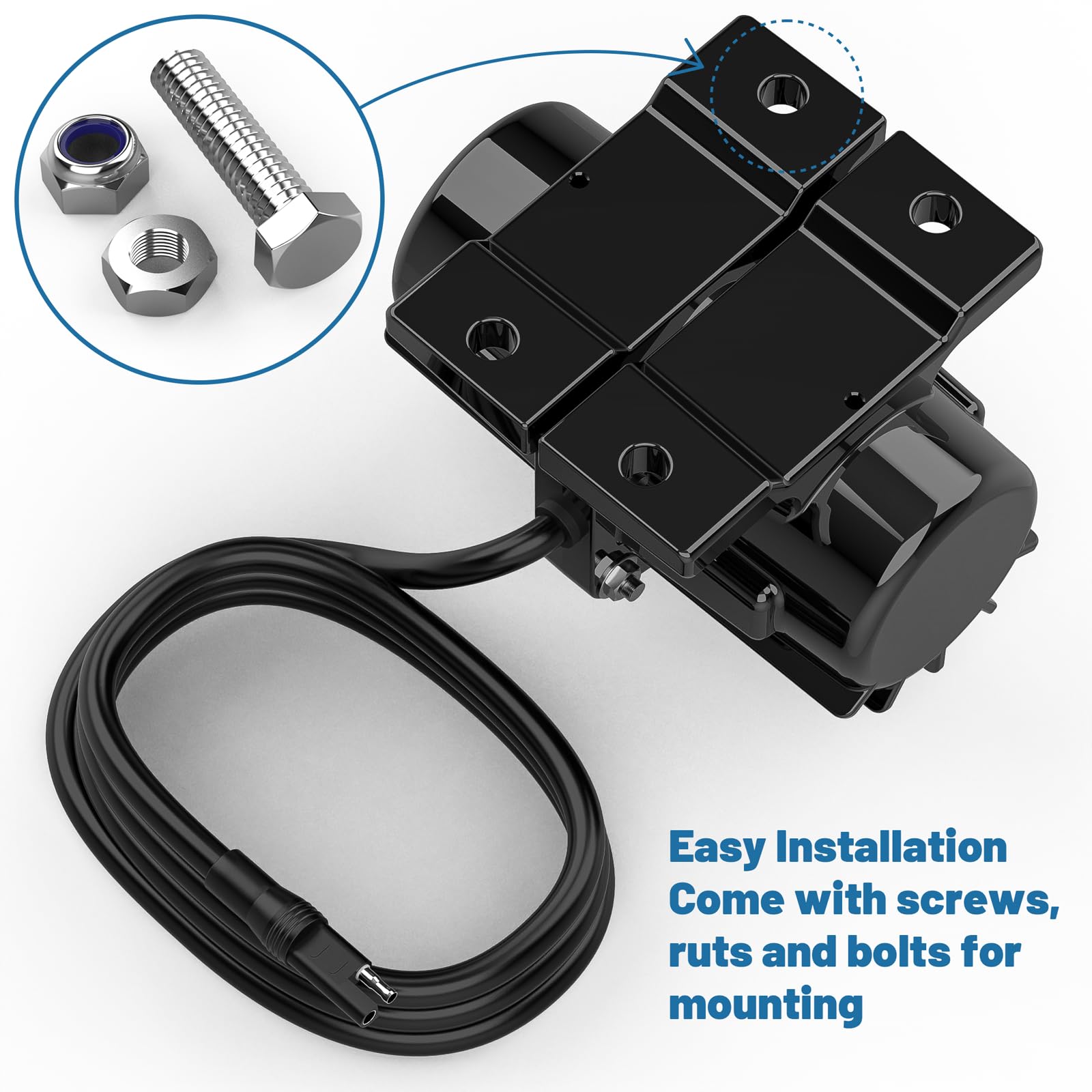 Hidalife 6ft wiring cable enables quick installation.