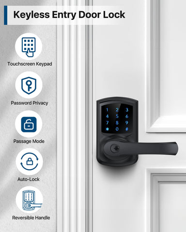 HIDALIFE anti-peep security keypad allows random digits for safer entry.