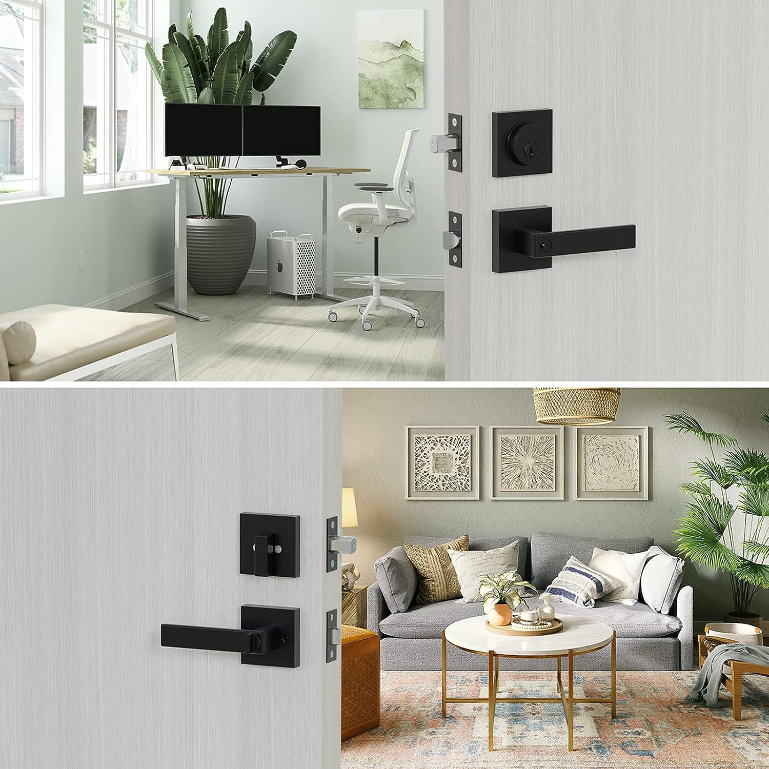 HIDALIFE matte black finish complements modern and traditional exteriors.