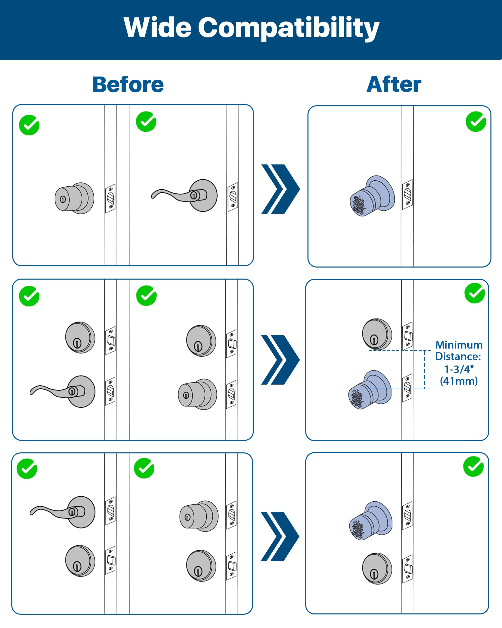 HIDALIFE rental-friendly keyless entry simplifies code changes.