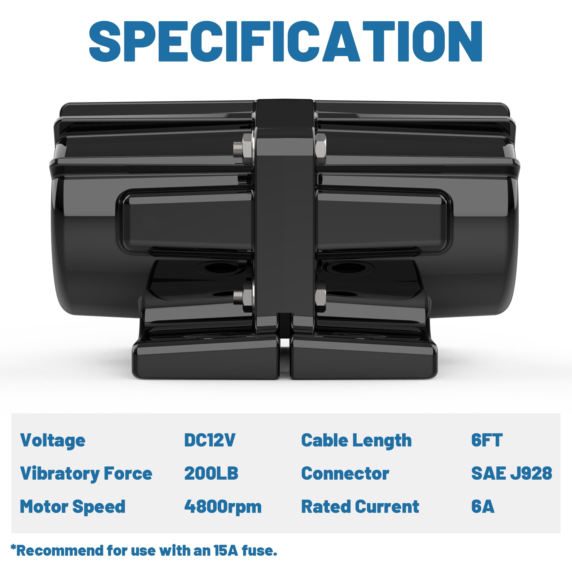 Hidalife vibrator kit 200lbs-force shows smooth hopper flow.