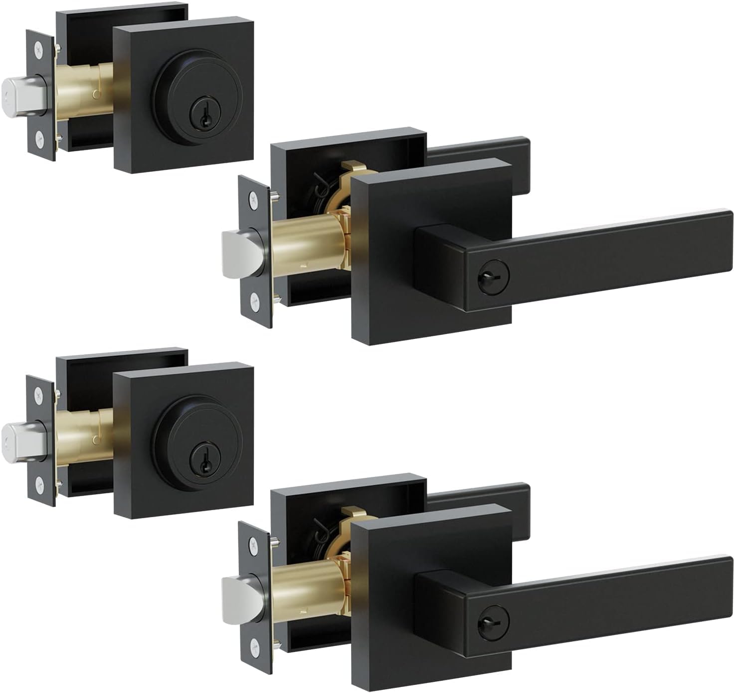HIDALIFE keyed entry front-door handle for secure home access