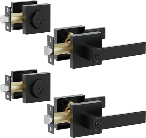 HIDALIFE keyed entry front-door handle for secure home access