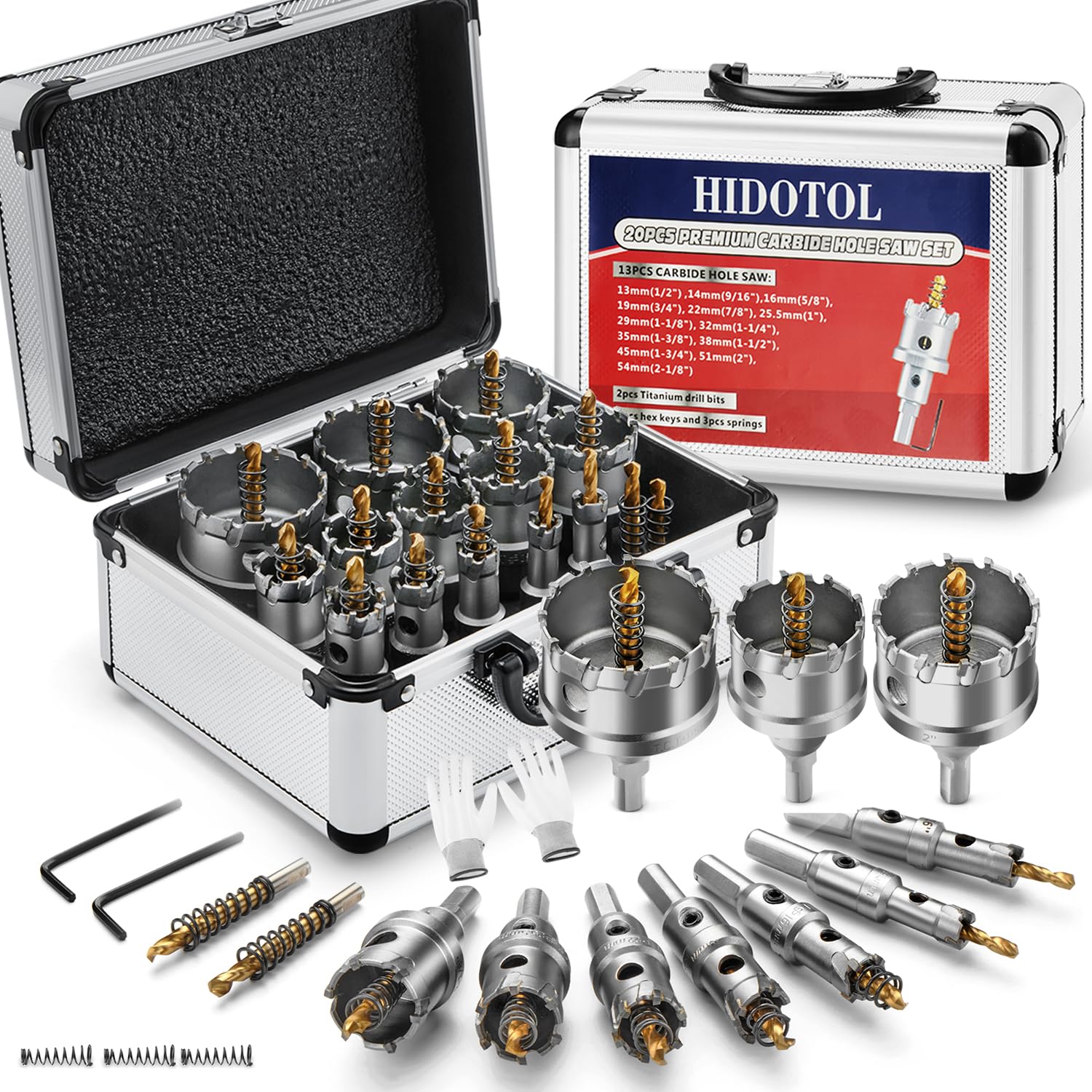 HIDOTOL hole saw kit outer blade—smooth cuts with minimal chipping.