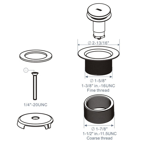 HIDROP durable brass and stainless steel construction resists rust