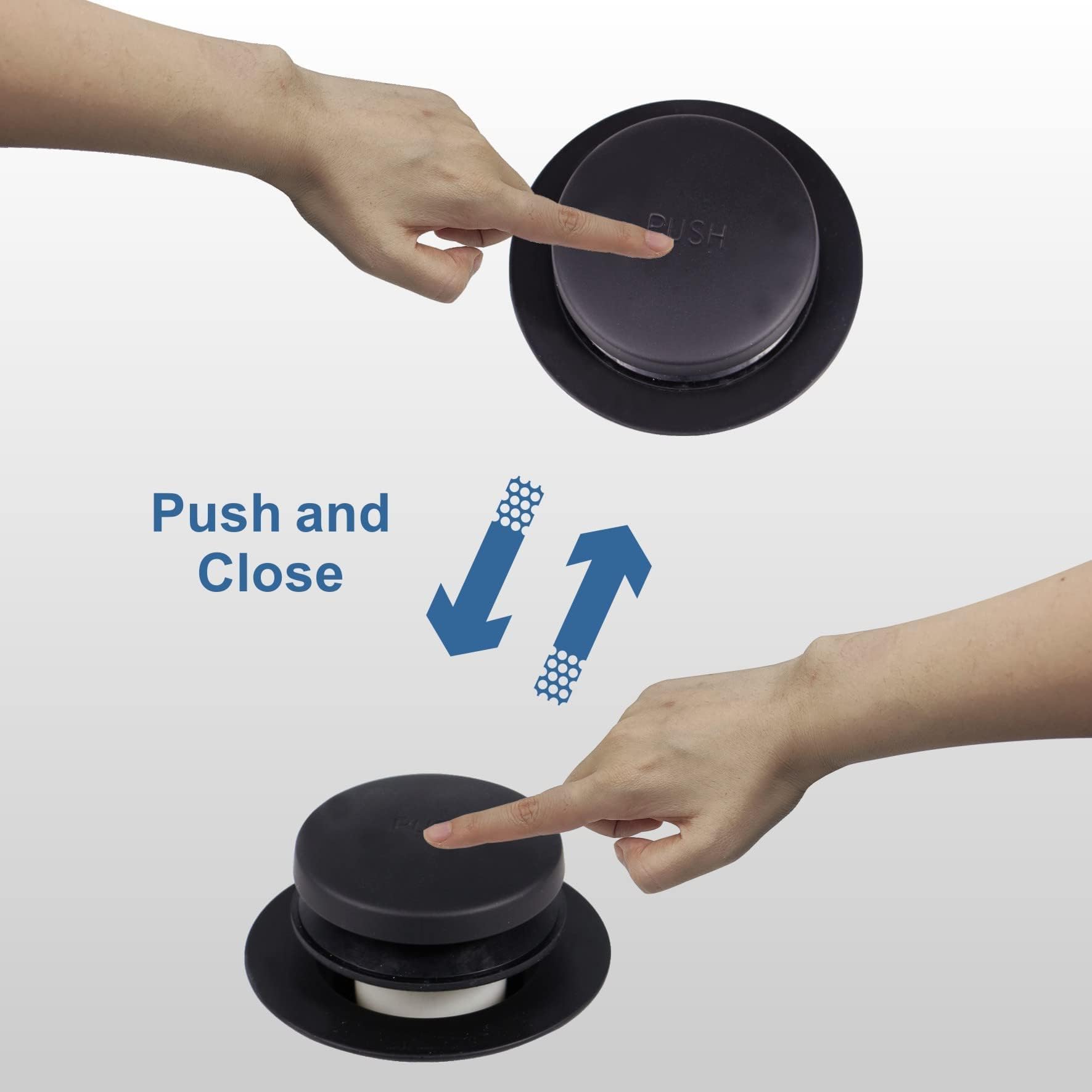HIDROP thread adapter bushing included for universal drain compatibility