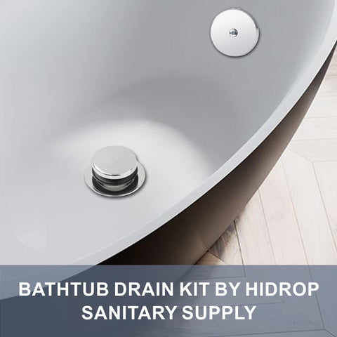 HIDROP one-hole overflow faceplate offers clean chrome look and secure seal