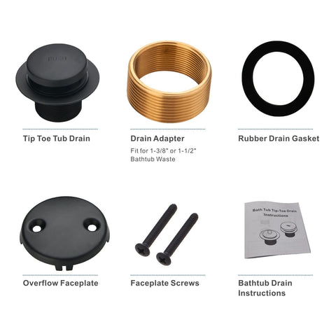 HIDROP universal fit diagram highlights 1-3/8 and 1-1/2 inch compatibility