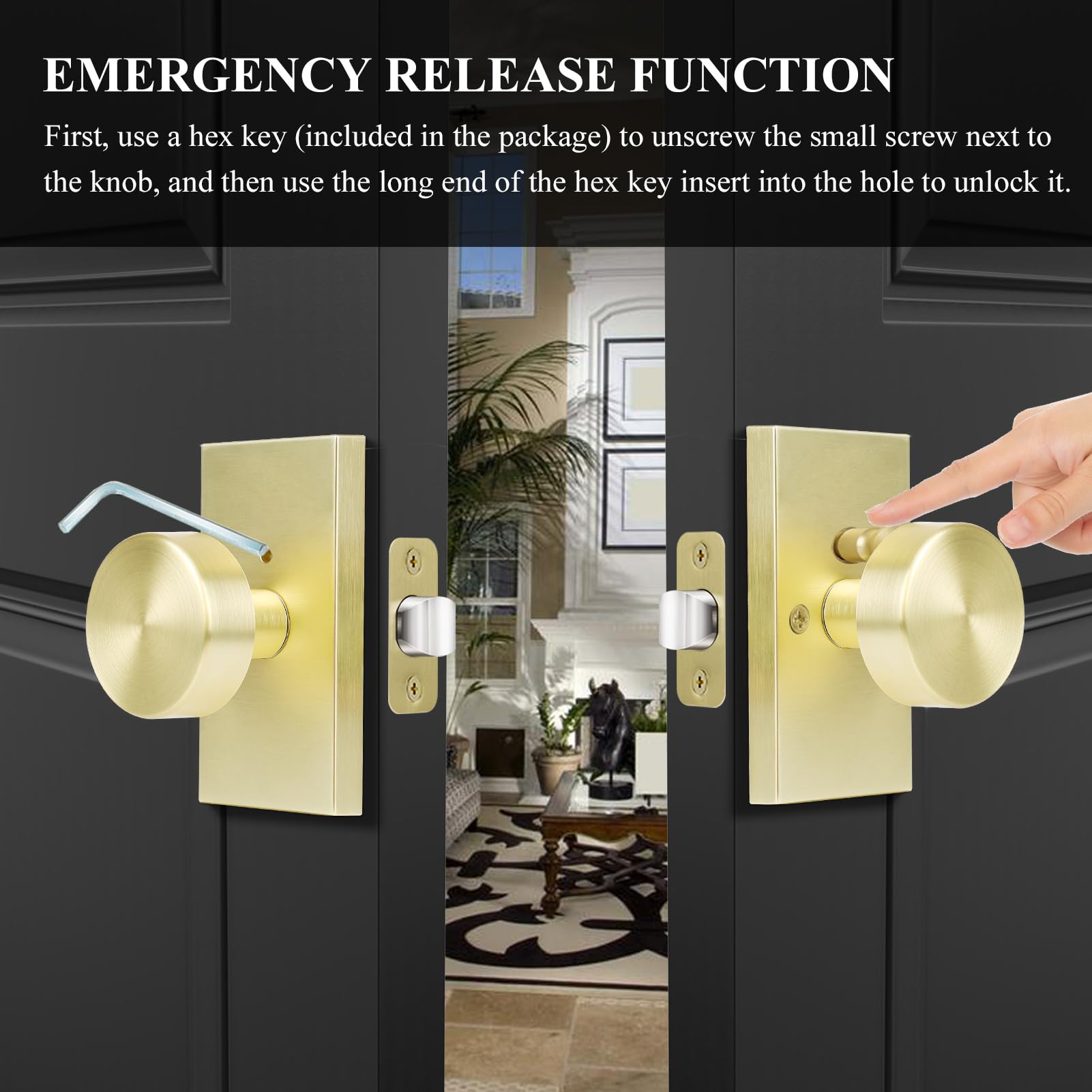 HIEMEY emergency-release hex-key included for external access.