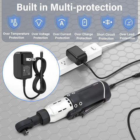 HIENADTOR UL-certified power supply for added protection during use