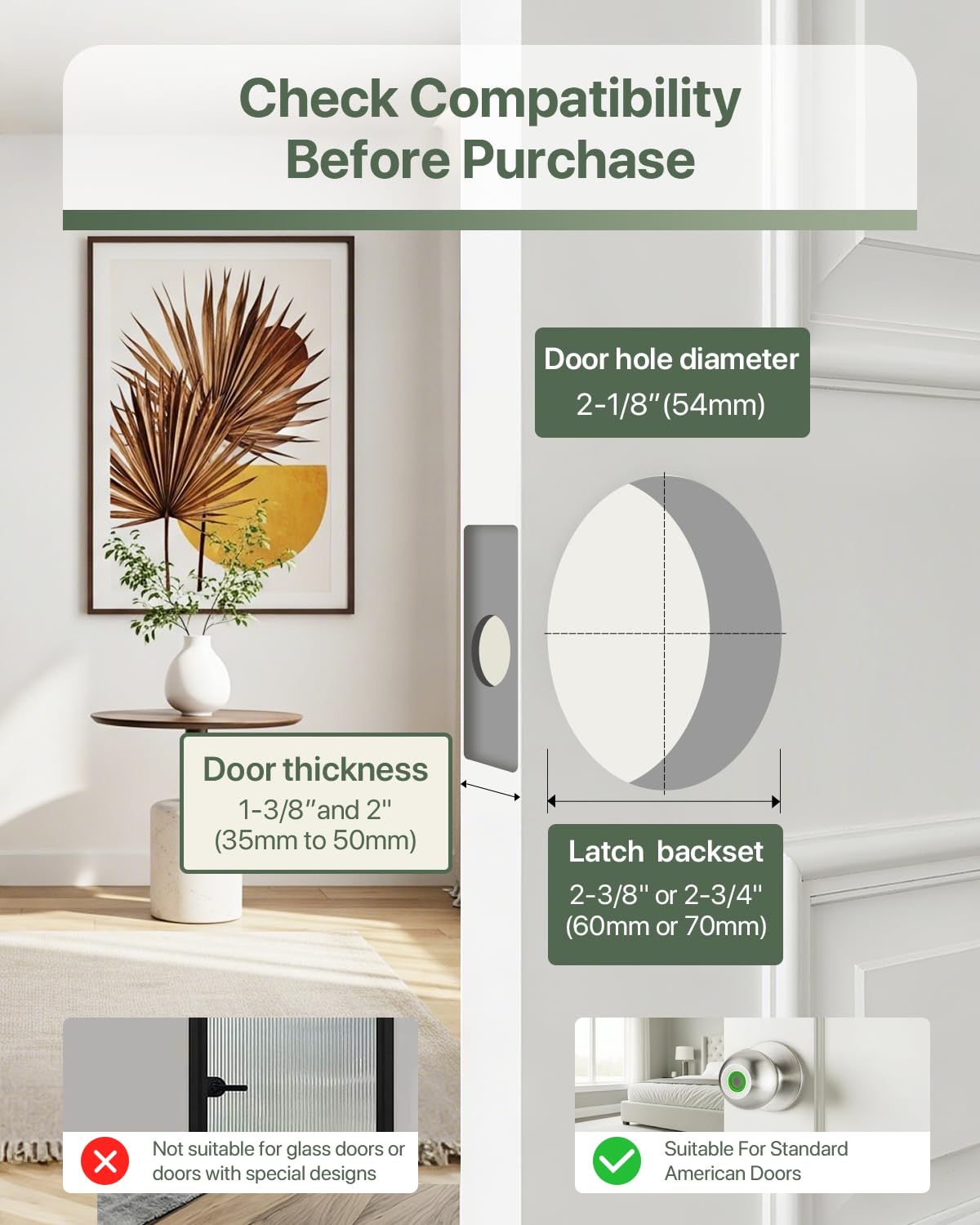 Hiencetec door knob installation in about 10 minutes with basic tools.