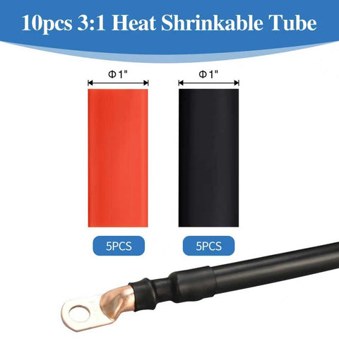 Hievil 1/0 AWG 3/8 copper lug for strong electrical connections