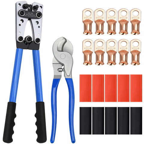 Hievil cable lug crimping tool for secure electrical connections