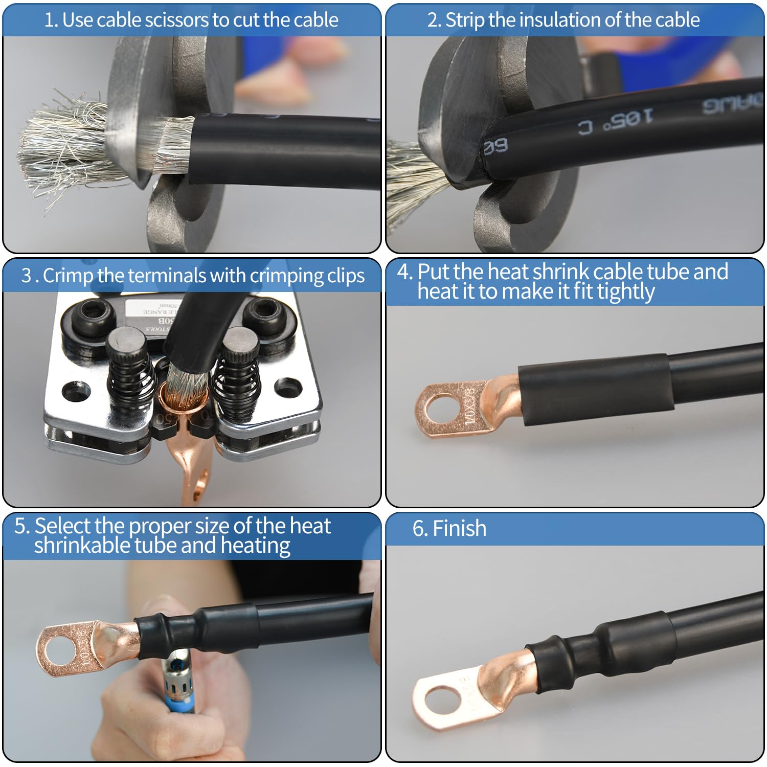 Hievil crimp size AWG 8 for reliable wire joins