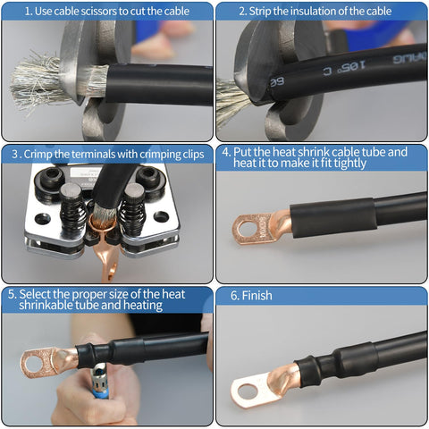 Hievil crimp size AWG 8 for reliable wire joins