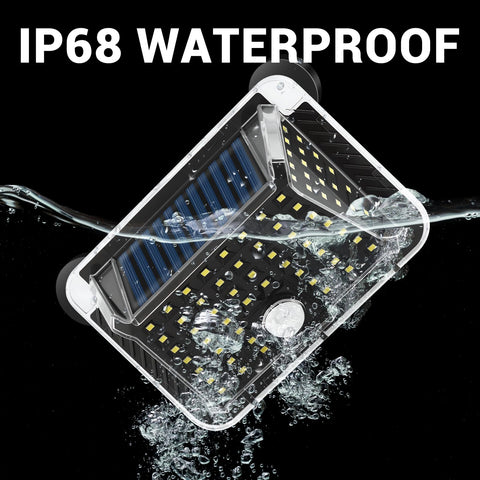 Hifor IP65 waterproof solar light withstands rain and snow for year-round use.