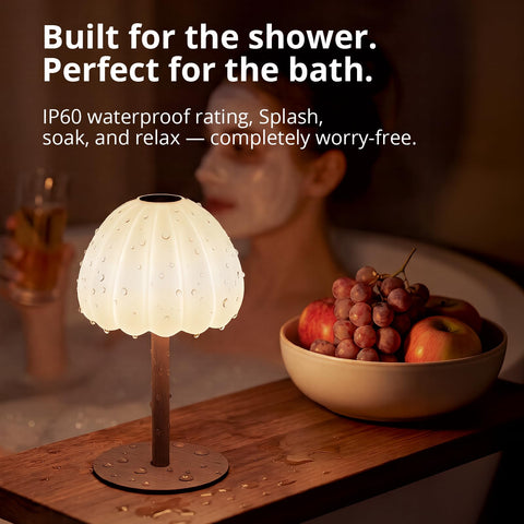 Hifree shower lamp touch switch top and base for easy control.