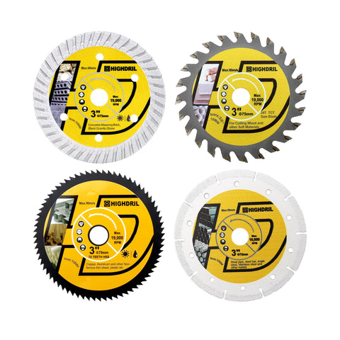 HIGHDRIL diamond concrete blade cutting granite smoothly and precisely