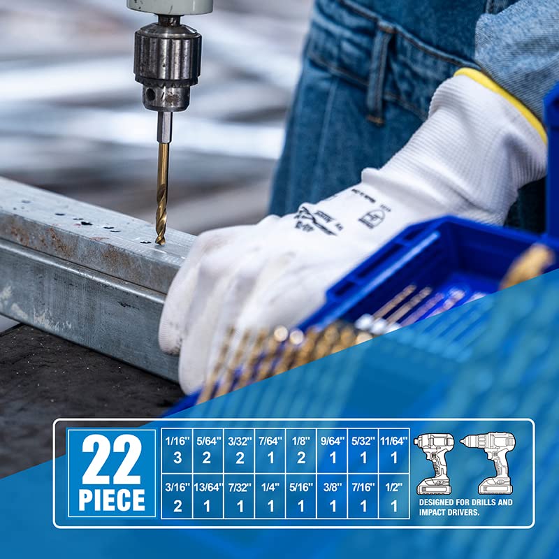 Highfire drill bits with tapered web for higher strength.