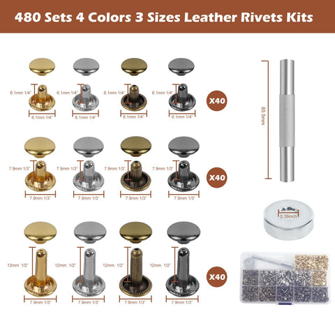 Hightall 480 multi-color rivets offer quick customization options