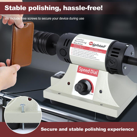 Hightall burnishing machine speed dial enables versatile finishing tasks