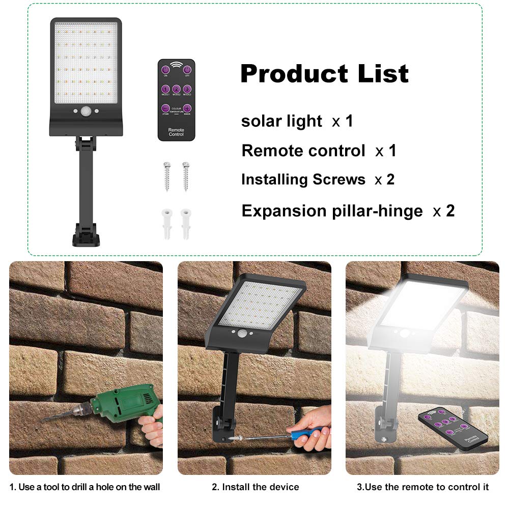 HighydroLED easy wall mount installation for flexible placement on fences or walls.
